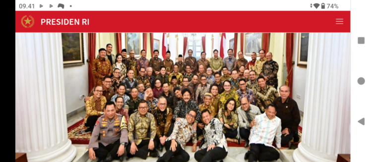 Gelar Jamuan Santap Siang di Istana Negara, Presiden Jokowi Pamit dengan Kabinet Indonesia Maju