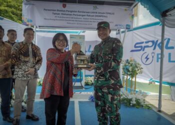 Perkuat Ekosistem EV di Daerah Penyangga IKN, PLN dan Kodam VI/Mulawarman Hadirkan SPKLU di Taman Monpera Balikpapan