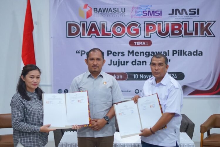 Kawal Pilkada, Bawaslu dan JMSI Nunukan Teken MoU