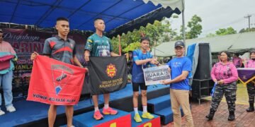 Komunitas Bhayangkara Runners Polda Kaltara Mengikuti Lomba Beach Run 5KM