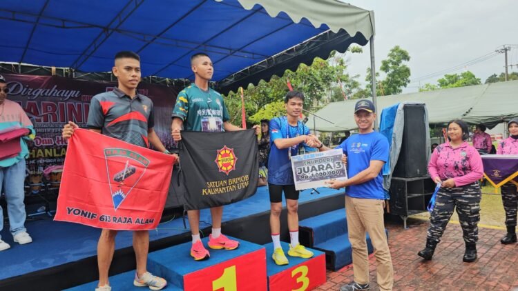 Komunitas Bhayangkara Runners Polda Kaltara Mengikuti Lomba Beach Run 5KM