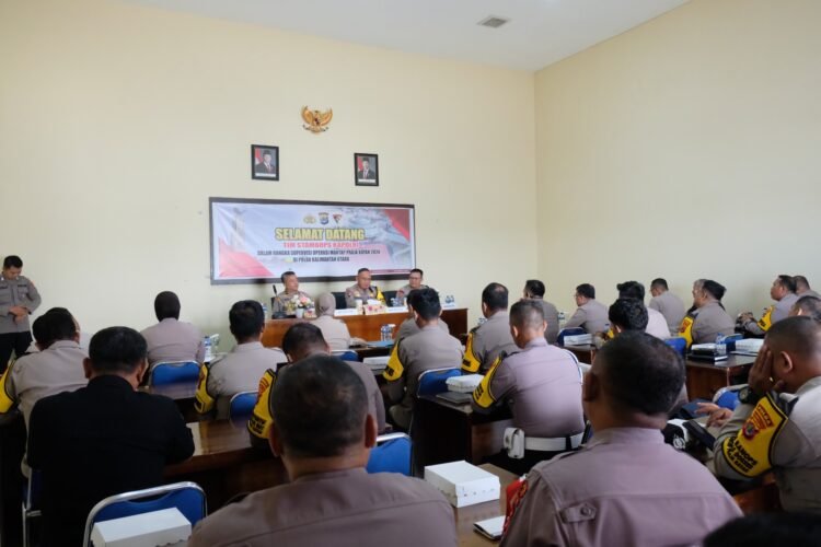 Tim STAMAOPS Kapolri Melaksanakan Supervisi Operasi Mantap Praja 2024 di Polda Kaltara