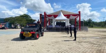 Memastikan Tahap Pemungutan Suara Aman: Polda Kaltara Laksanakan Gladi Upacara Pengamanan Pada Pemungutan Suara Pilkada Serentak 2024