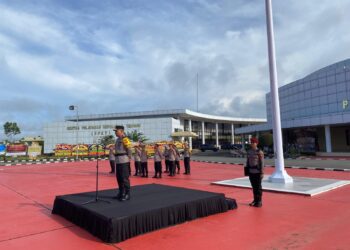 Pimpin Apel Pagi Perdana, Wakapolda Kaltara Ajak Seluruh Personel Bersikap Netral Dalam Pilkada Serentak 2024