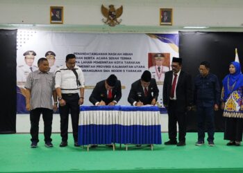 Pemprov Kaltara dan Pemkot Tarakan Tandatangani Hibah Lahan SMAN 5 Tarakan