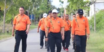Jum’at Sehat, Kapolda Didampingi PJU dan Personel Jaga Kebugaran Dengan Jalan Santai