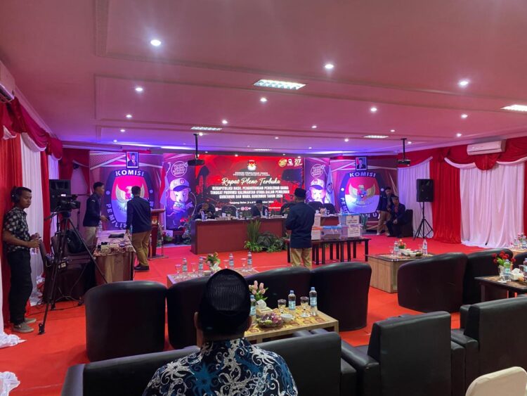 Pleno Terbuka Rekapitulasi Hasil Penghitungan Perolehan Suara Tingkat Provinsi Kaltara Dikawal Ketat Polda Kaltara