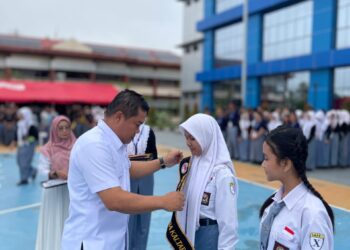 Dirresnarkoba Polda Kaltara Pimpin Acara Pelantikan Duta Anti Narkoba di SMAN 1 Tanjung Selor