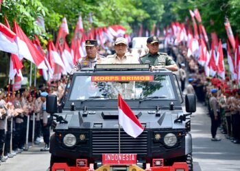 Presiden Prabowo Disambut Meriah di Pembukaan Apel Kasatwil Polri