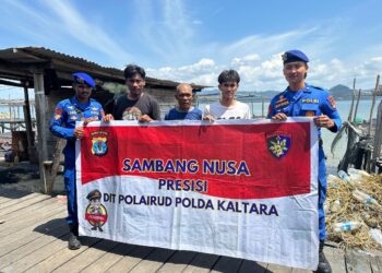 Sambang Nusa Presisi Ditpolairud Polda Kaltara di Perairan Tarakan Sinergi antara Polri dan Masyarakat