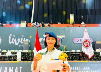 Juara 3 Judo, Bripda Septi Setyaningsih Harumkan Satbrimob Polda Kaltara