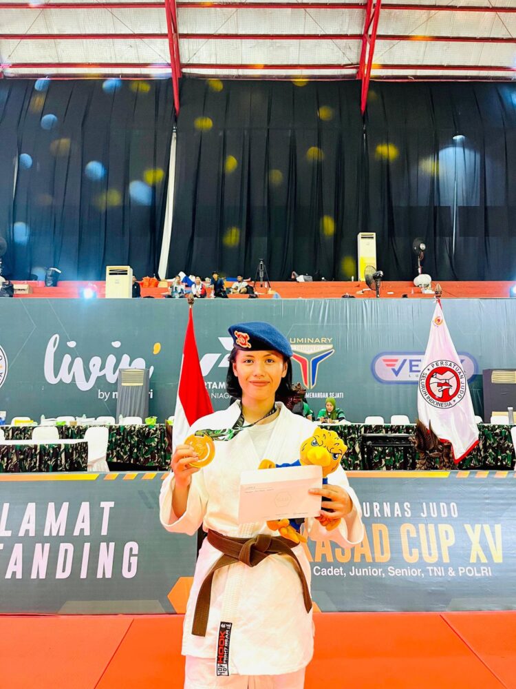 Juara 3 Judo, Bripda Septi Setyaningsih Harumkan Satbrimob Polda Kaltara