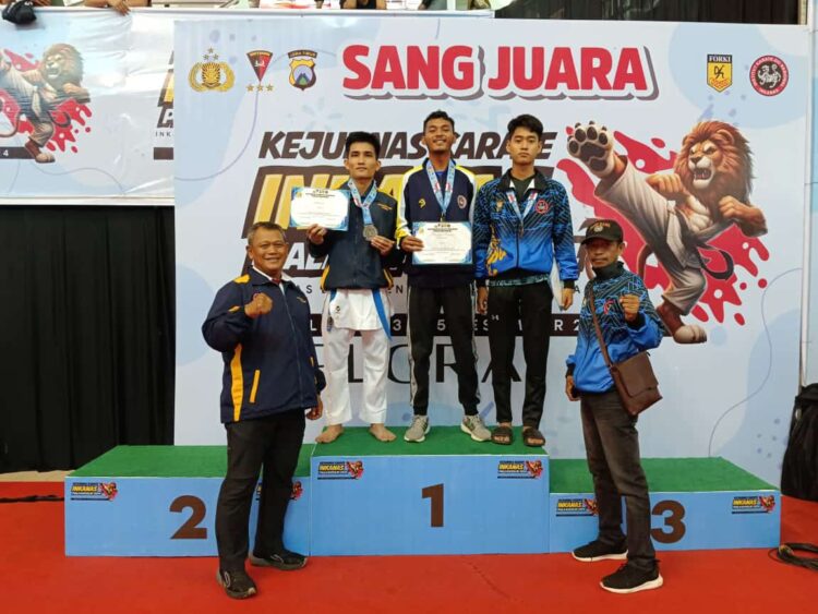 Personel SatBrimob Polda Kaltara Dibawah Naungan Tim Karate Inkanas Pengda Berhasil Sikat Juara Kapolri Cup