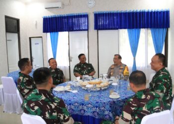 Kapolda Kaltara Coffee Morning Bersama Unsur TNI di Lanud Anang Busra, Pastikan Keamanan Nataru