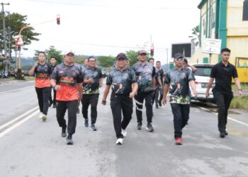 Peringati HUT ke-5 Korem 092/Maharajalila, Kapolda Kaltara Tak Ketinggalan Ambil Bagian di Maharajalila Run