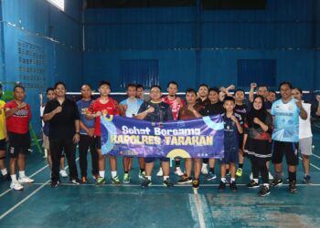 Sehat Itu Penting, Kapolres Ajak Insan Pers Olaraga Bersama