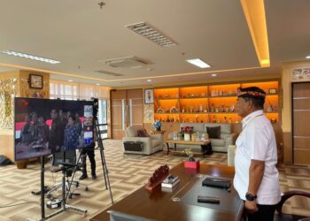 Gubernur Zainal Hadiri Launching SPI 2024 KPK RI Melalui Virtual