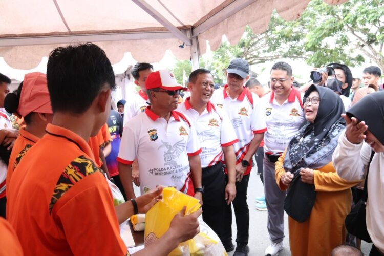 HUT ke -7, Kapolda Kaltara Ringankan Beban Masyarakat Dengan Pasar Murah