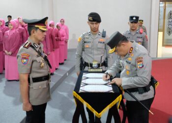 Kapolda Kaltara Pimpin Sertijab Sejumlah Pejabat Utama di Lingkungan Polda Kaltara