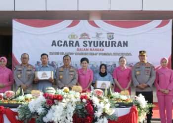 Kapolda Kaltara Pimpin Syukuran Perayaan Hari Jadi Polda Kaltara Yang Ke-7