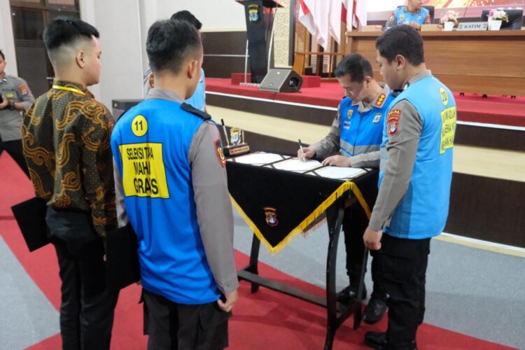 Penerimaan Anggota Baru, Polda Kaltara Ambil Sumpah dan Penandatanganan Pakta Integritas Seleksi