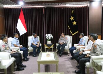 Kapolda Kaltara Terima Kunjungan Danlanud Anang Busro Tarakan
