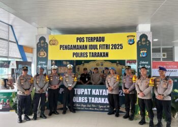 Kabidpropam Polda Kaltara dan Dirlantas Polda Kaltara Laksanakan Pengecekan Pos Operasi Ketupat Kayan 2025 di Tarakan