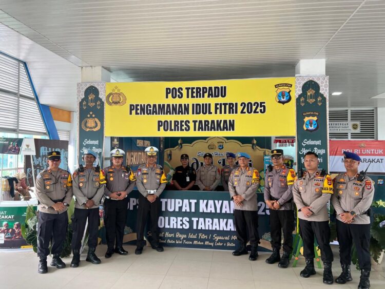 Kabidpropam Polda Kaltara dan Dirlantas Polda Kaltara Laksanakan Pengecekan Pos Operasi Ketupat Kayan 2025 di Tarakan