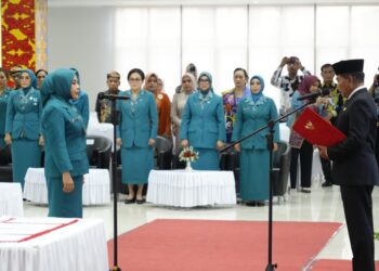 Gubernur Lantik Ketua TP-PKK, Pembina Posyandu, Dekranasda, Bunda PAUD, dan Bunda Literasi Periode 2025-2030