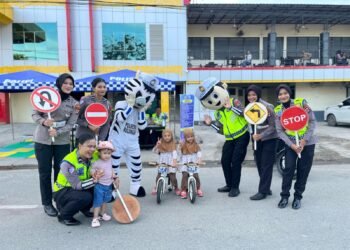 Ditlantas Polda Kaltara Meriahkan Akhir Pekan “Car Free Day” di Tebu Kayan
