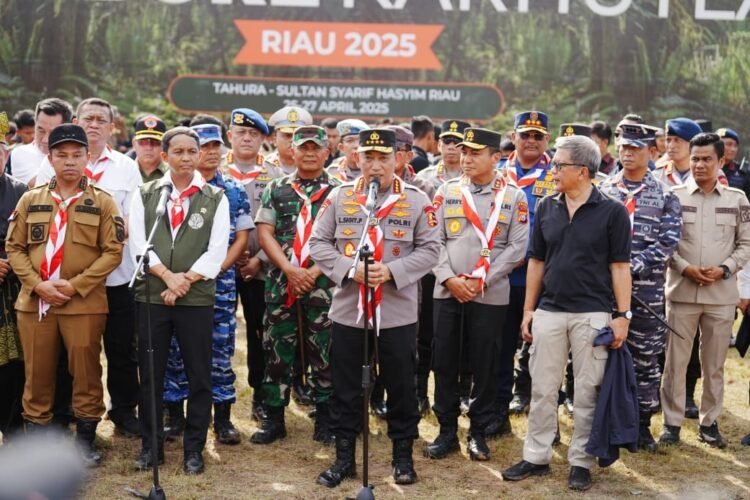 Kapolri Pimpin pembukaan Jambore Karhutla Riau 2025: pemuda ujung tombak penjaga kelestarian lingkungan