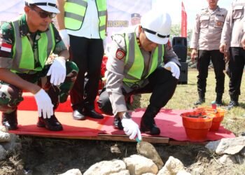 Kapolda Kaltara Pimpin Peletakan Batu Pertama Pembangunan Dapur Satuan Pelayanan Pemenuhan Gizi (SPPG) Polda Kaltara