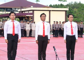 Wujud Nyata Cipta Kondisi Kamtibmas Yang Kondusif, Polda Kaltara Menggelar Apel Satgas Anti Premanisme