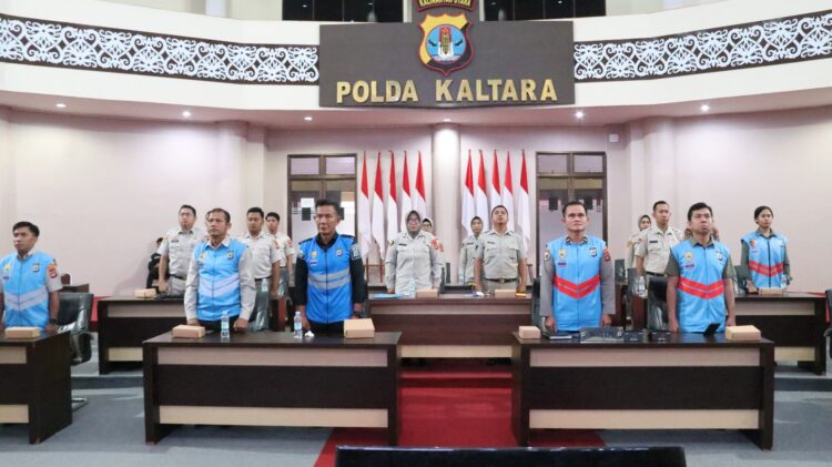 Polda Kaltara Mengikuti Kegiatan Pakta Integritas Ujian Dinas Kenaikan Pangkat dan Ujian Dinas Penyesuaian Ijazah PNS Polri