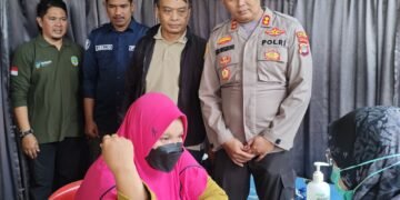 Sambut HUT Bhayangkara ke-79, Polres Tana Tidung dan Pemerintah Kabupaten Tana Tidung Gelar Bakti Kesehatan, Sunatan Massal, dan Bansos