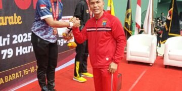Tim Karateka Polda Kaltara Raih Medali Perunggu di Kejurnas Karate Piala Kapolri 2025