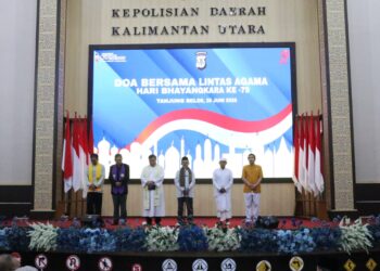 Jelang Hari Bhayangkara ke-79, Polda Kaltara Gelar Doa Bersama Lintas Agama untuk Persatuan dan Keselamatan Bangsa