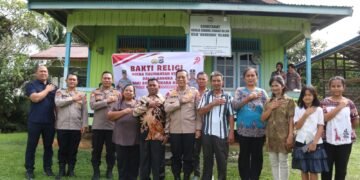 Kapolda Kaltara Laksanakan Bakti Religi di GSJA Anugerah Jelarai Tengah, Tanjung Selor