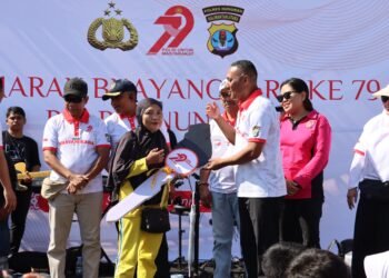Polres Nunukan Gelar Jalan Santai dan Layanan Gratis Sambut Hari Bhayangkara ke-79