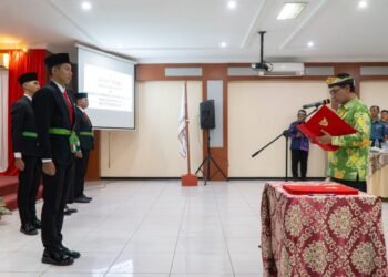 Pemprov Kukuhkan Duta Pancasila Paskibraka Indonesia Kaltara Periode 2025-2029