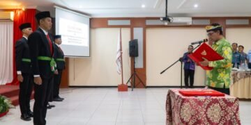Pemprov Kukuhkan Duta Pancasila Paskibraka Indonesia Kaltara Periode 2025-2029