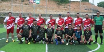 Kapolda Kaltara Jalin Silaturahmi Lewat Eksibisi Minisoccer dengan Wartawan dan Komnas HAM