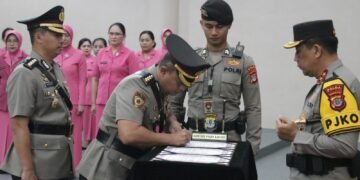 Kapolda Kaltara Pimpin Sertijab Karo SDM Polda Kaltara