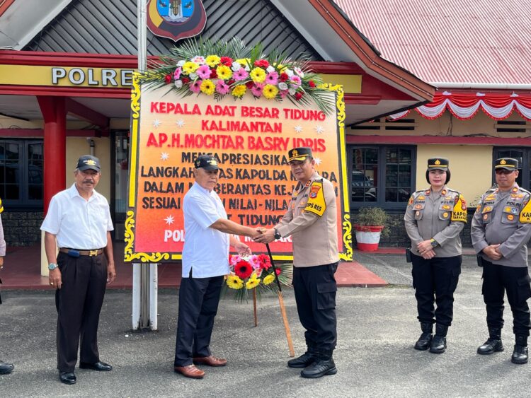 Kepala Adat Besar Tidung Kalimantan Apresiasi Langkah Tegas Polda kaltara dalam Penanganan Kejahatan