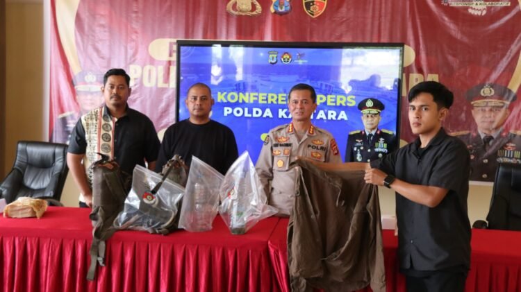Konferensi Pers Polda Kaltara Terkait Insiden Pada Saat Pengamanan Aksi Unjuk Rasa Di Depan Mako Polda Kaltara