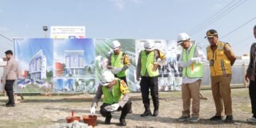 Ground Breaking..! Peletakan Batu Pertama Pembangunan Gedung BPKB Prototype Ditlantas oleh Kapolda Kaltara