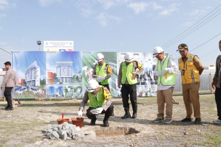 Ground Breaking..! Peletakan Batu Pertama Pembangunan Gedung BPKB Prototype Ditlantas oleh Kapolda Kaltara