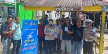 Wujud Kecintaan Polri kepada Masyarakat, Satlantas Polres Tarakan Ngopi Bareng Pak Sopir dan Tukang Ojek