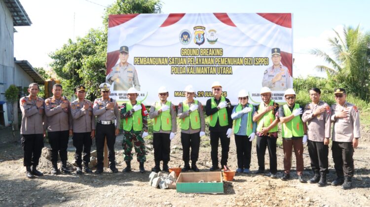 Kapolda Kaltara Laksanakan Groundbreaking Pembangunan Gedung SPPG di Kabupaten Malinau