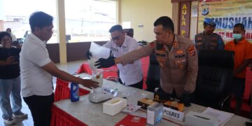 Polres Tarakan Musnahkan Lebih dari 2 Kg Sabu dan Puluhan Butir Ekstasi Hasil Pengungkapan Kasus Narkotika